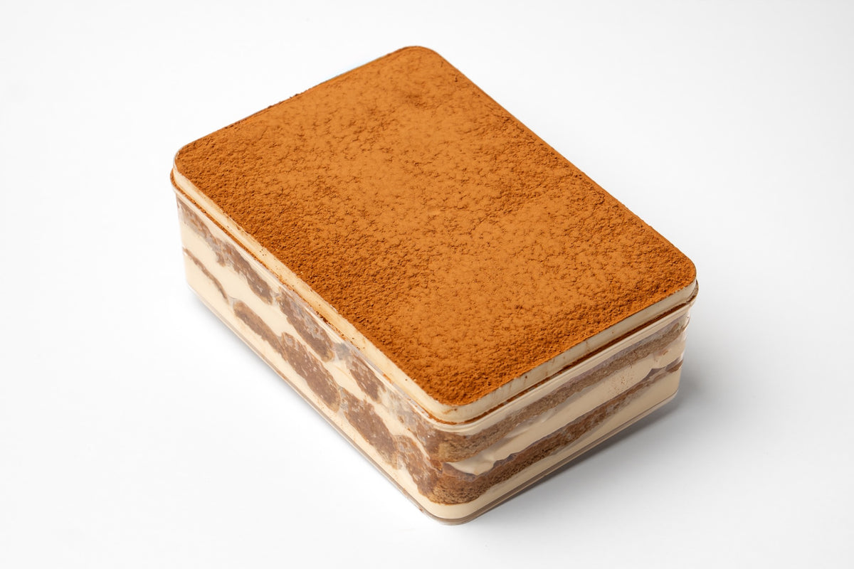 In Tavola tiramisu slab detail and creamy layers